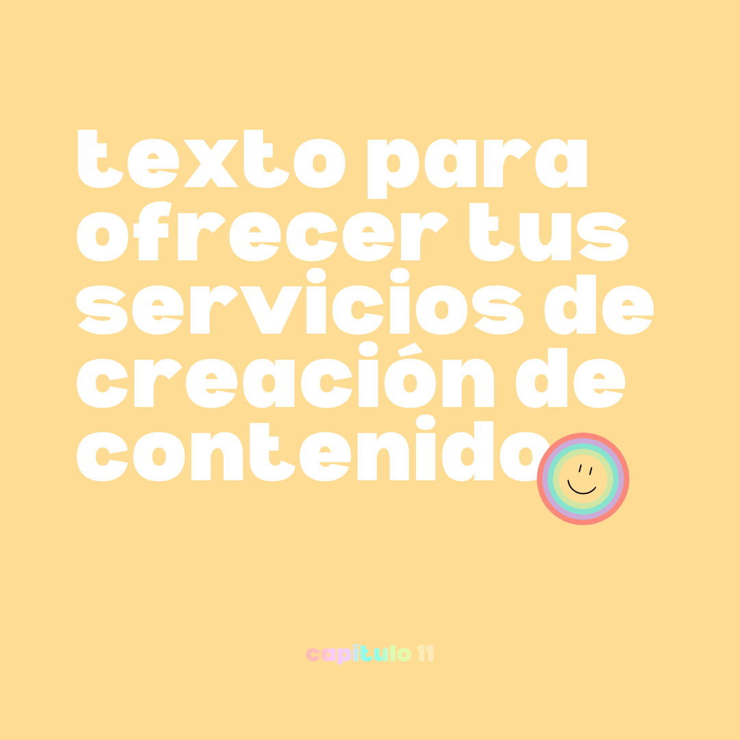 FREEBIE: TEXTO PARA OFRECER TUS SERVICIOS DE CREACIÓN DE CONTENIDO