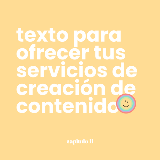ofrece tus servicios de creación de contenido