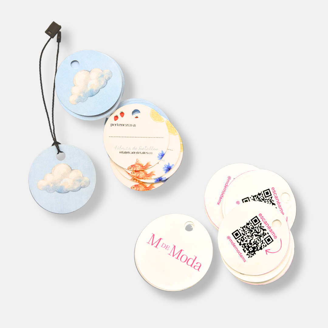 TAGS REDONDAS (PERSONALIZADAS)