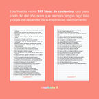 FREEBIE: 365 IDEAS DE CONTENIDO PARA CADA DÍA DEL AÑO